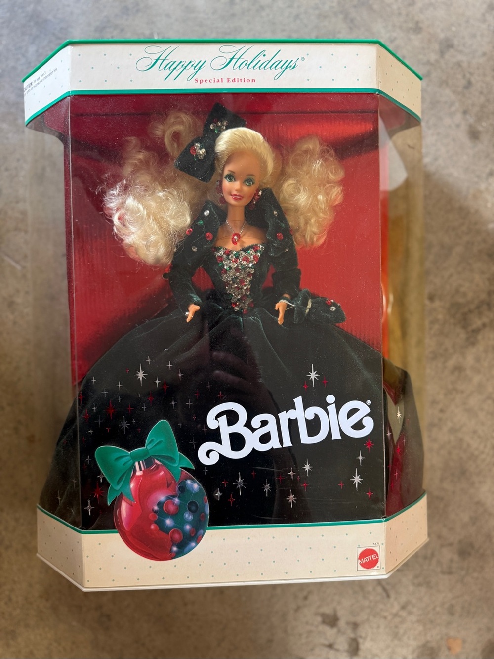 1991 Barbie Happy Holidays Special Edition Doll - Black & Red